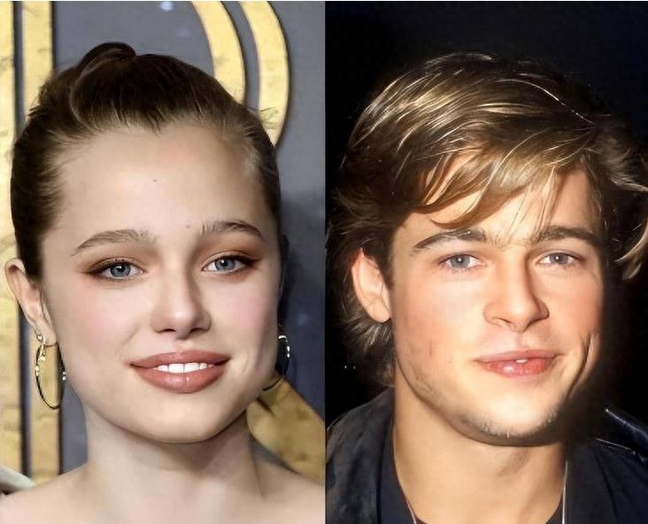 Shiloh: 17 years old and picturesque, inheriting Jolie's great looks ...