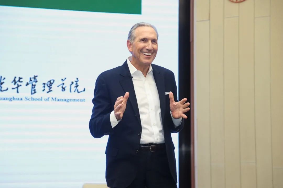 The founder of Starbucks visited China for the first time in five years ...