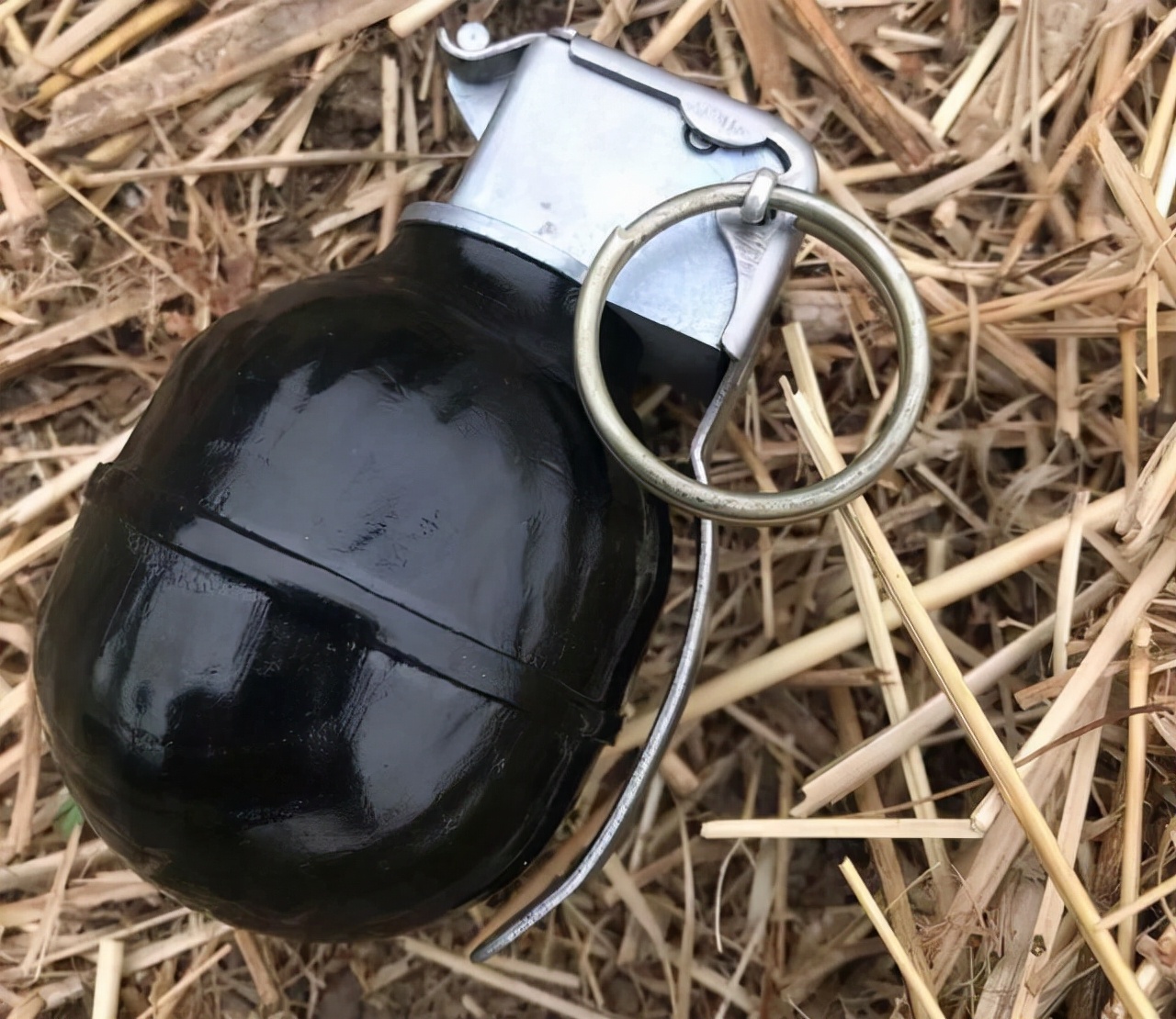 If the grenade explodes, if you cover the grenade with a steel helmet