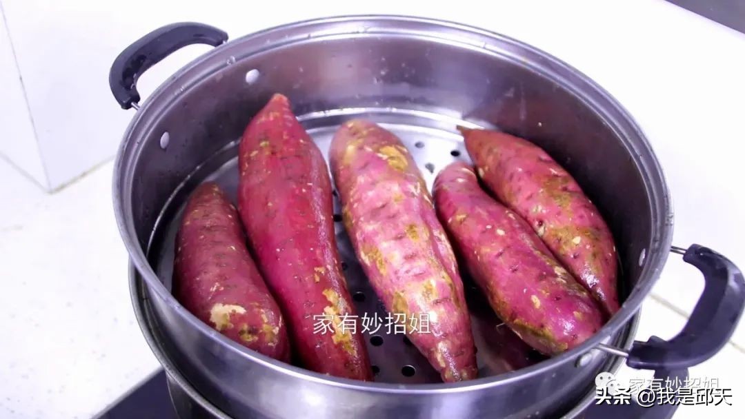 Teach you the tips of steaming sweet potatoes, so that the sweet