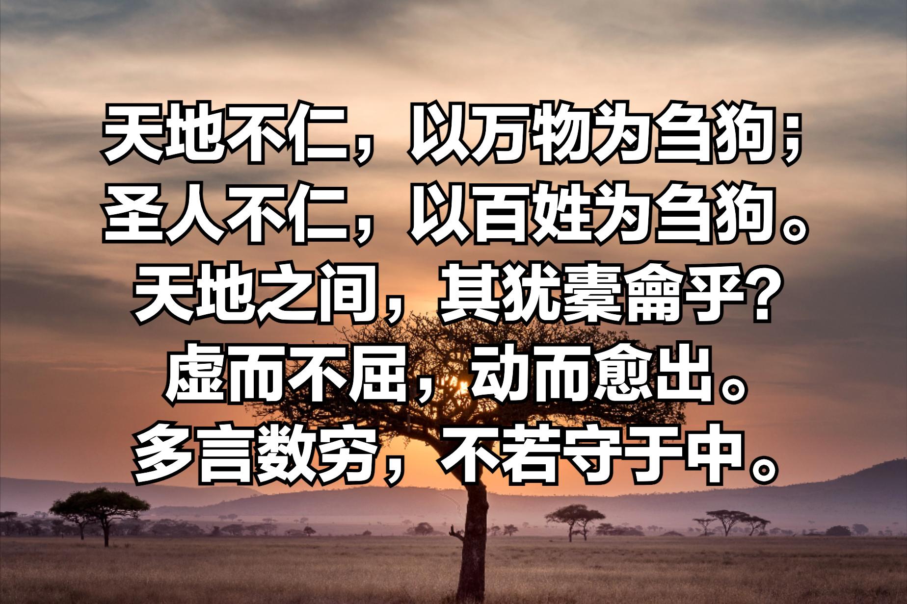 理解《道德經》第五章-天地不仁，以萬物為芻狗 - 資訊咖