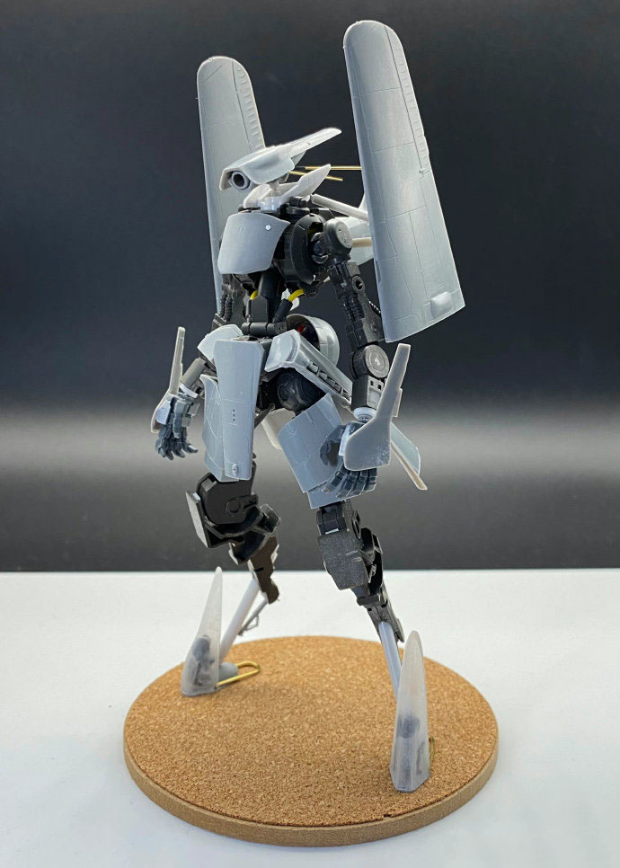 Transformation of fw190 humanoid mecha model based on Jagged Gundam ...