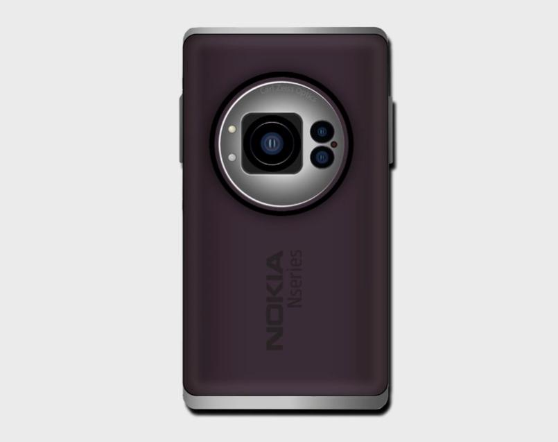 Nokia N replica rendering "true" 1inch + sliding body, 5inch screen