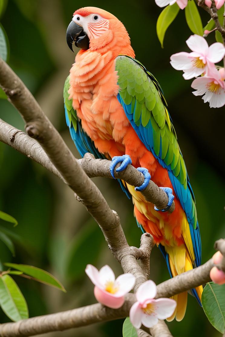 AI photo appreciation: colorful parrots - iNEWS