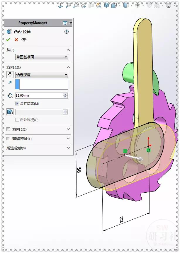 Drawing a ratchet mechanism in a SolidWorks assembly iMedia