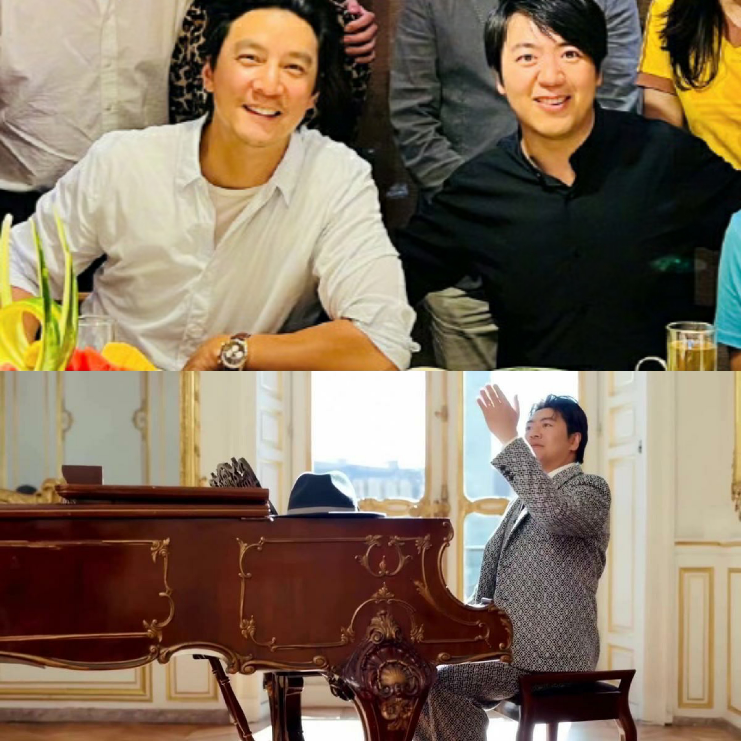 Lang Lang took photos of the MidAutumn Festival dinner!Daniel Wu's