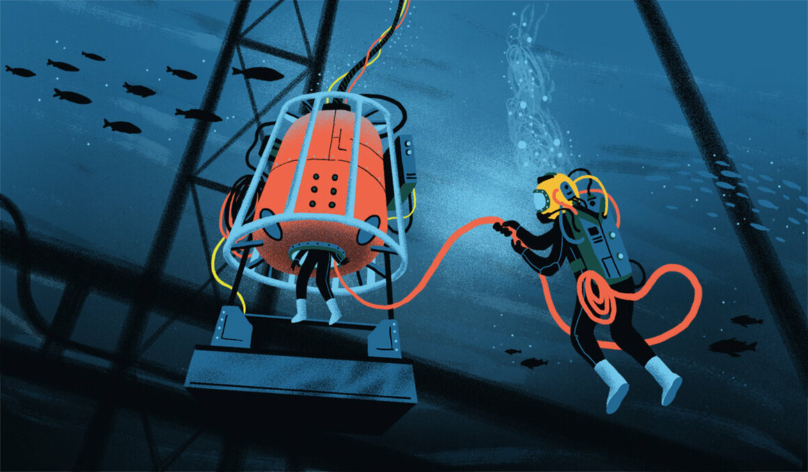 4 divers were blown to pieces in an instant!Saturation diving is so