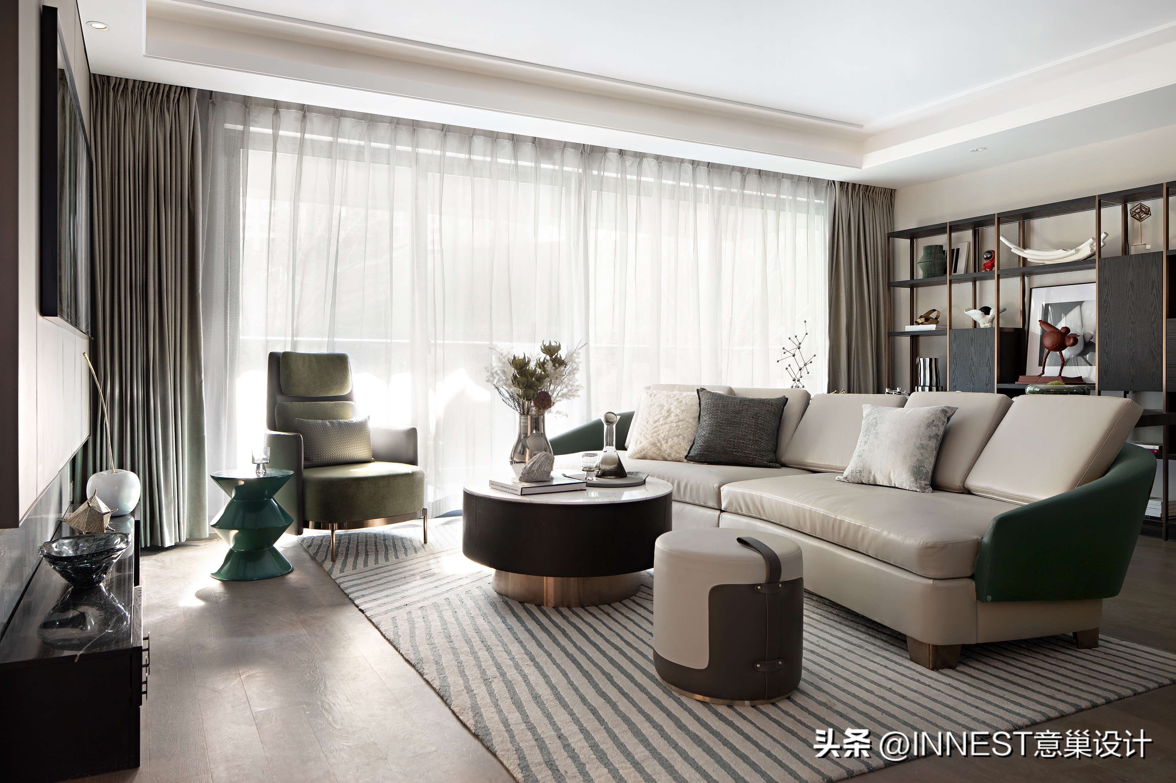 Life Exquisite Display INNEST design: simple life, exquisite home, 120㎡ modern minimalist home ...
