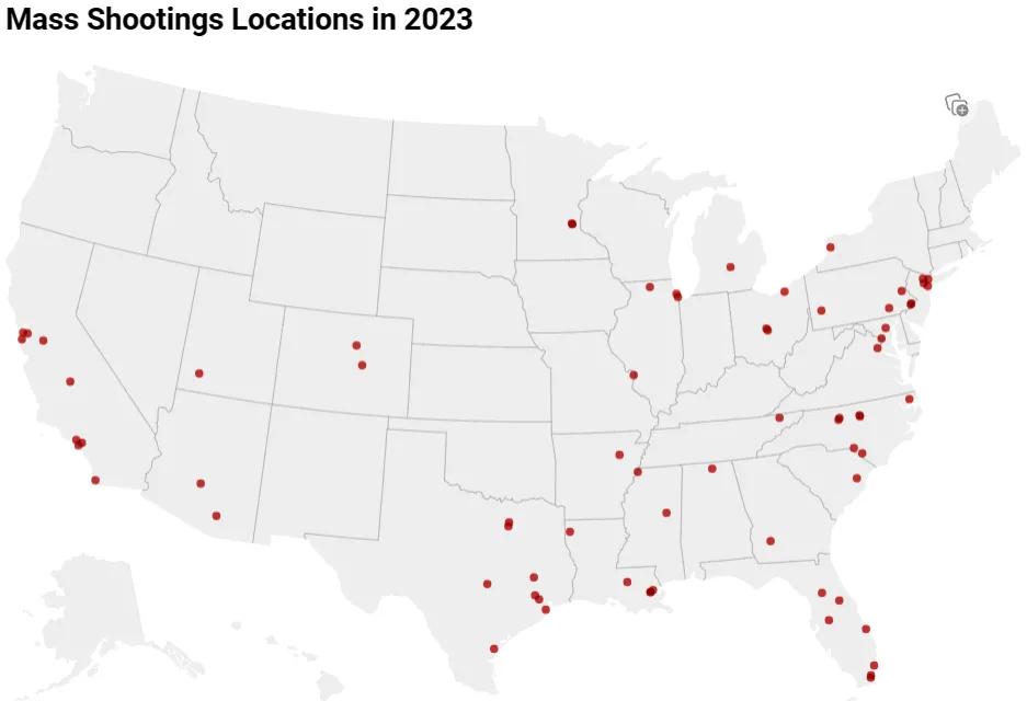 Shooting statistics in the United States in 2023 - iMedia