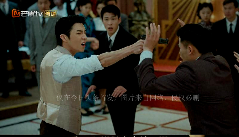 The whole performance is exaggerated and dramatic, and one person ...