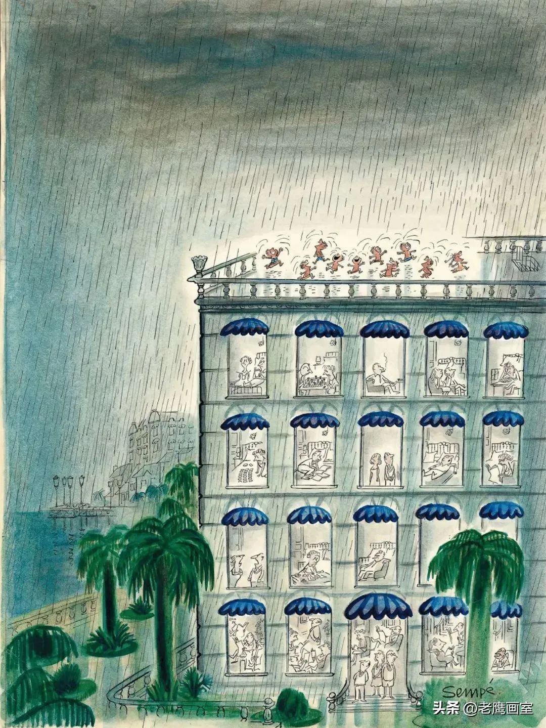 French illustrator Sambe died, he healed urbanites with a brush - iNEWS