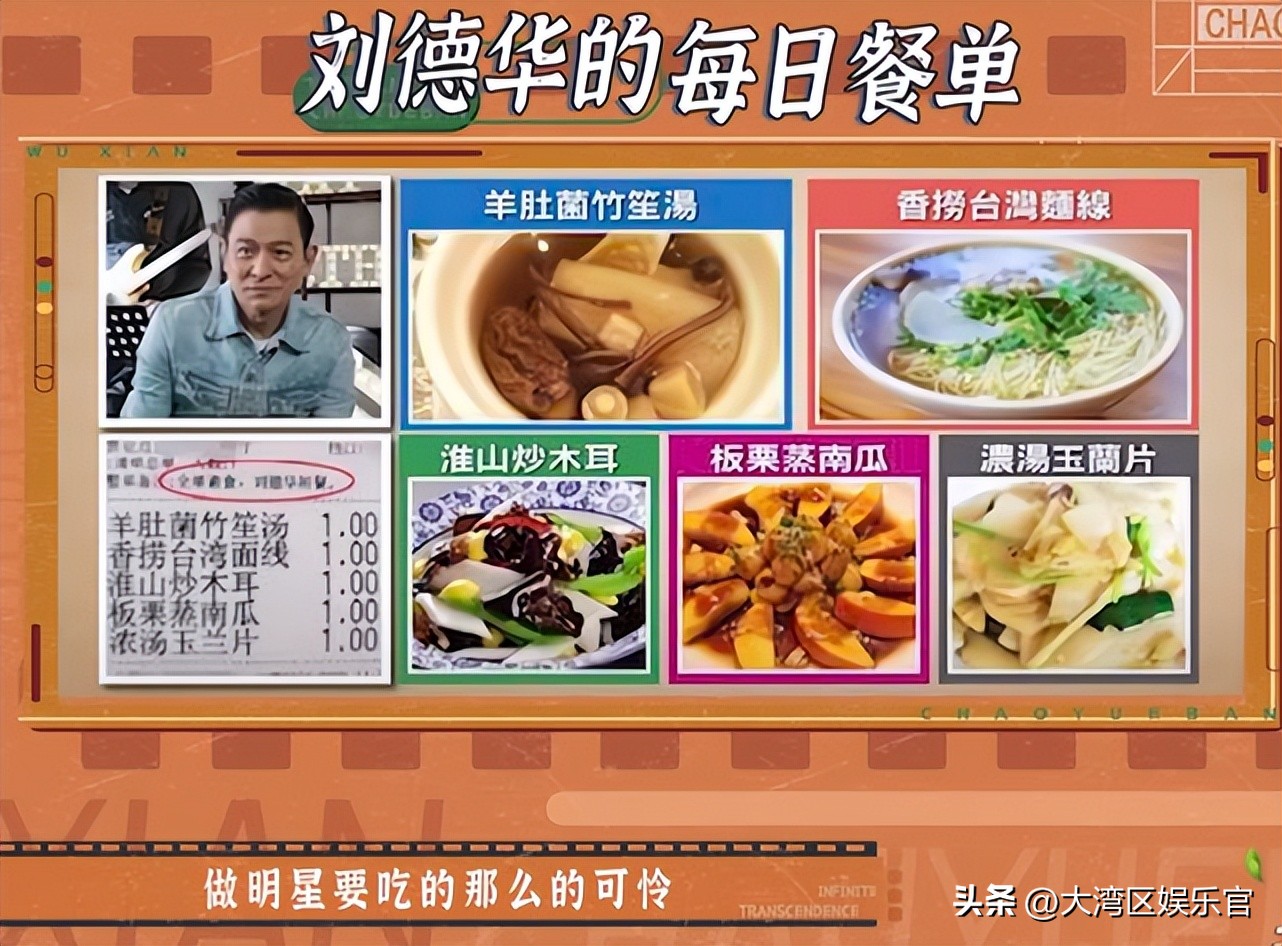 Unlimited Transcendence Class: Chen Shaoxia exposed a menu of Andy Lau ...