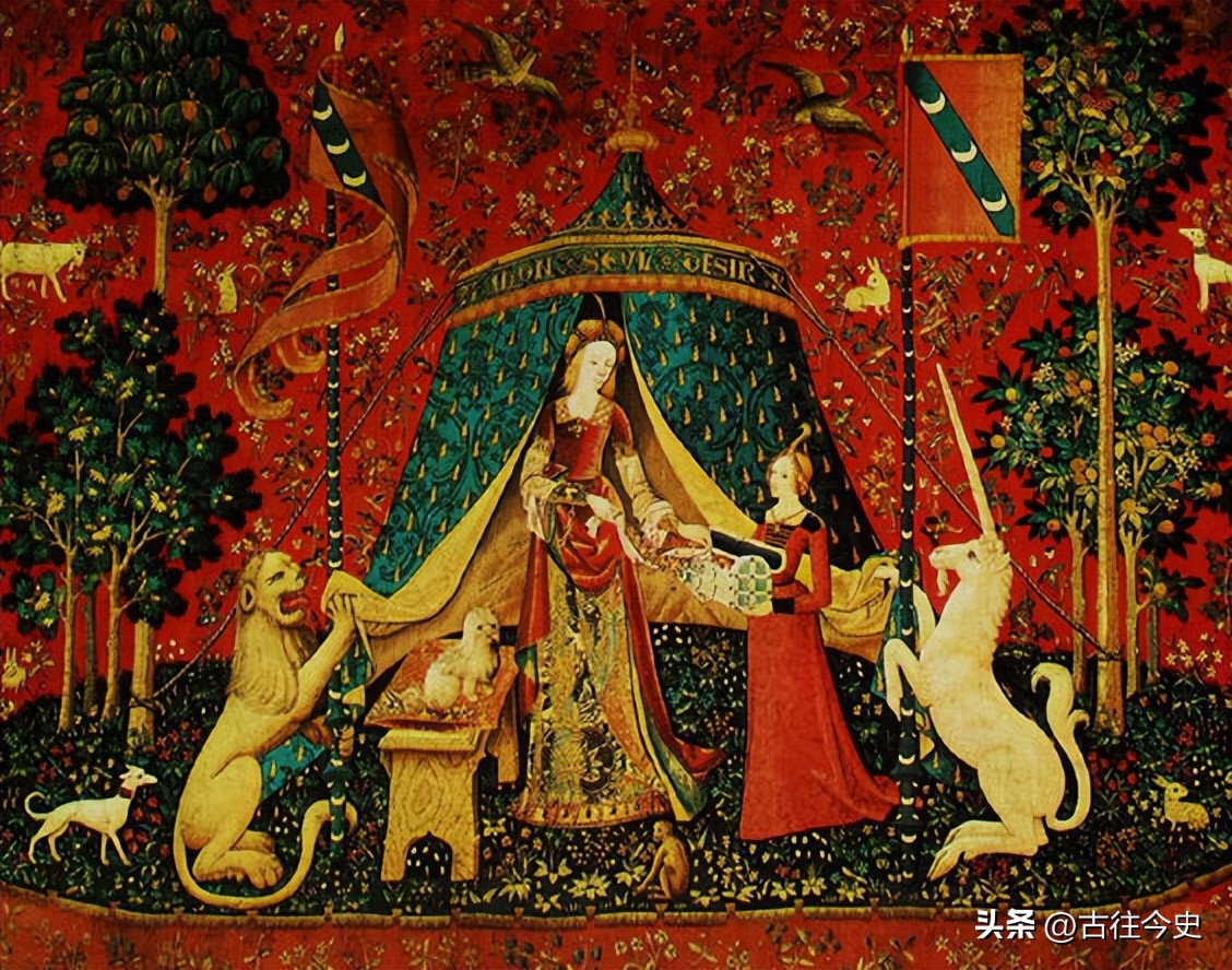 Taking "The Lady and the Unicorn" as an example to analyze the dyeing