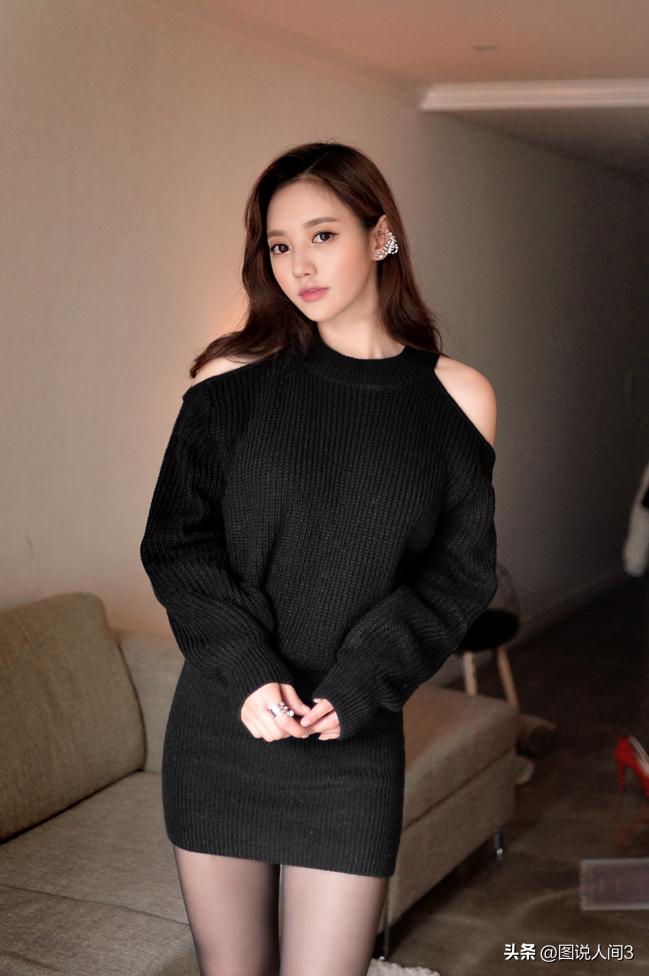 Sun Yunzhu black strapless knitted dress - iMedia