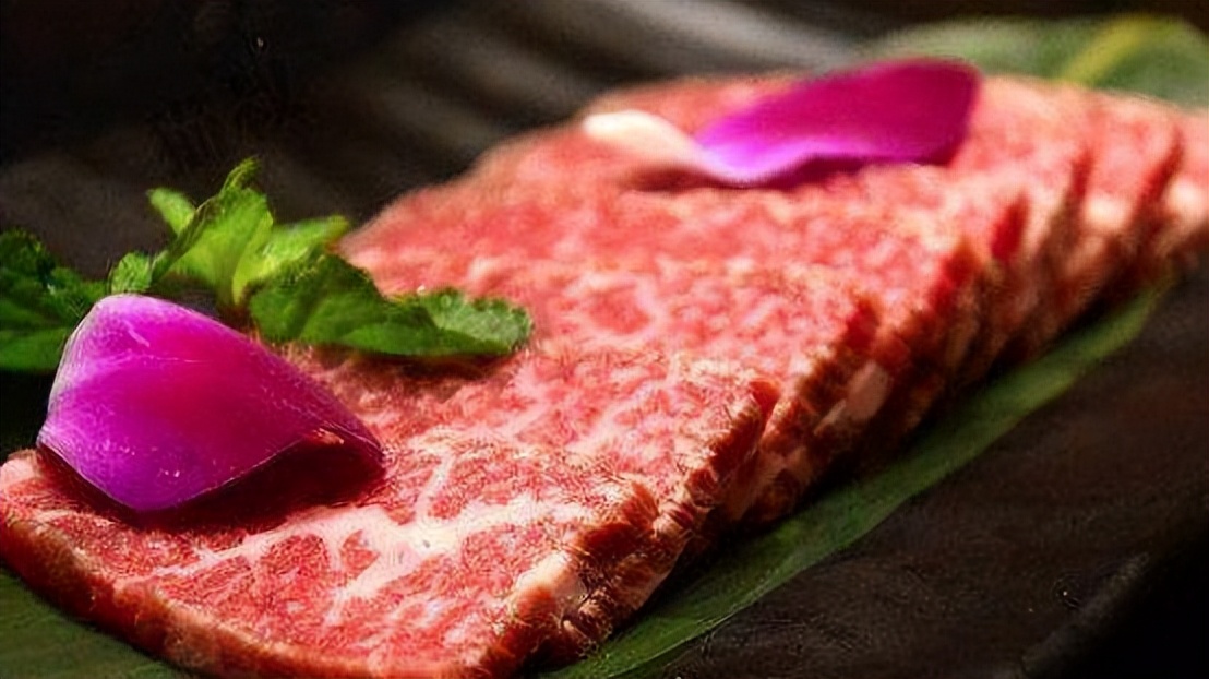The most expensive beef in the world Japanese Wagyu beef, regarded as