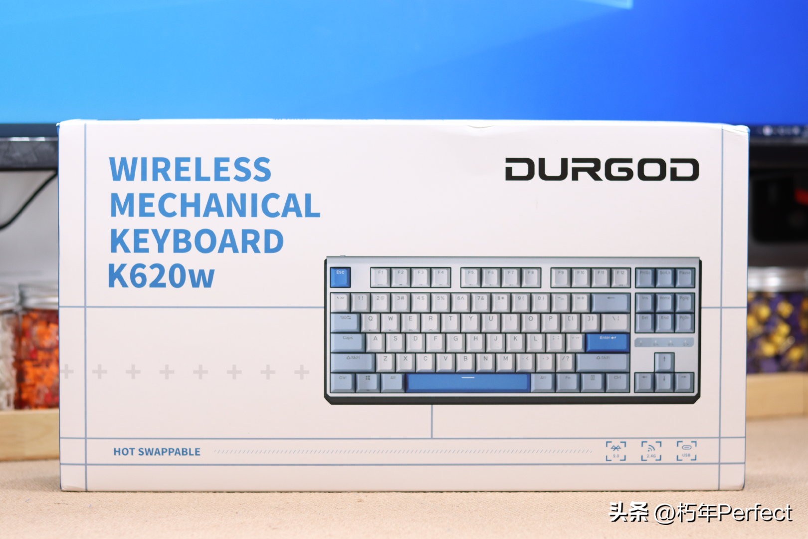 Douga K620WEcho threemode wireless mechanical keyboard disassembly