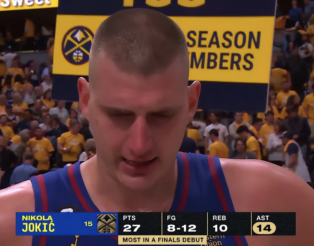 Jokic in the finals The finals are the same as ordinary games