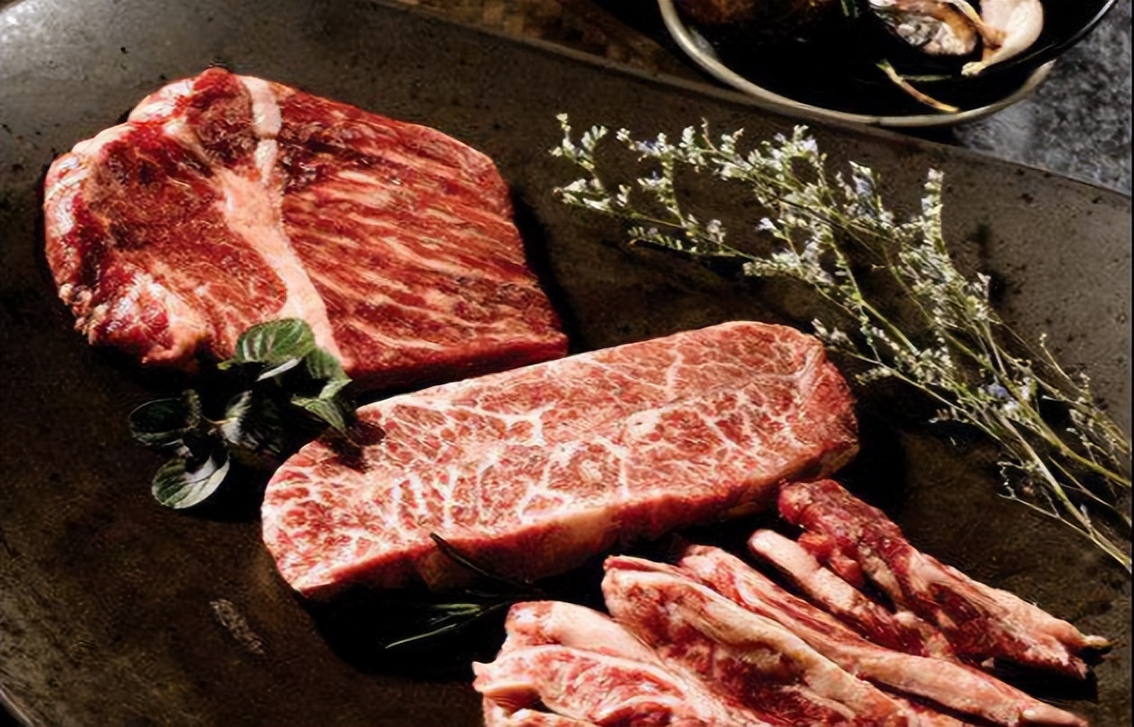 The most expensive beef in the world Japanese Wagyu beef, regarded as