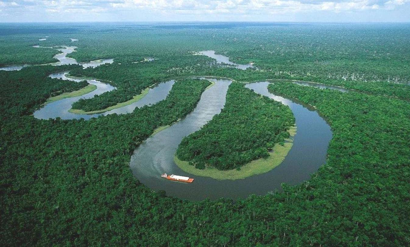 The bold Amazon primitive tribe, men and women naked, grabbed a 5-meter ...