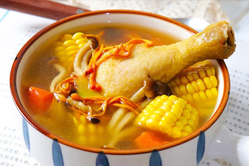 Stew chicken soup, keep in mind the technique of "3 put 3 not put