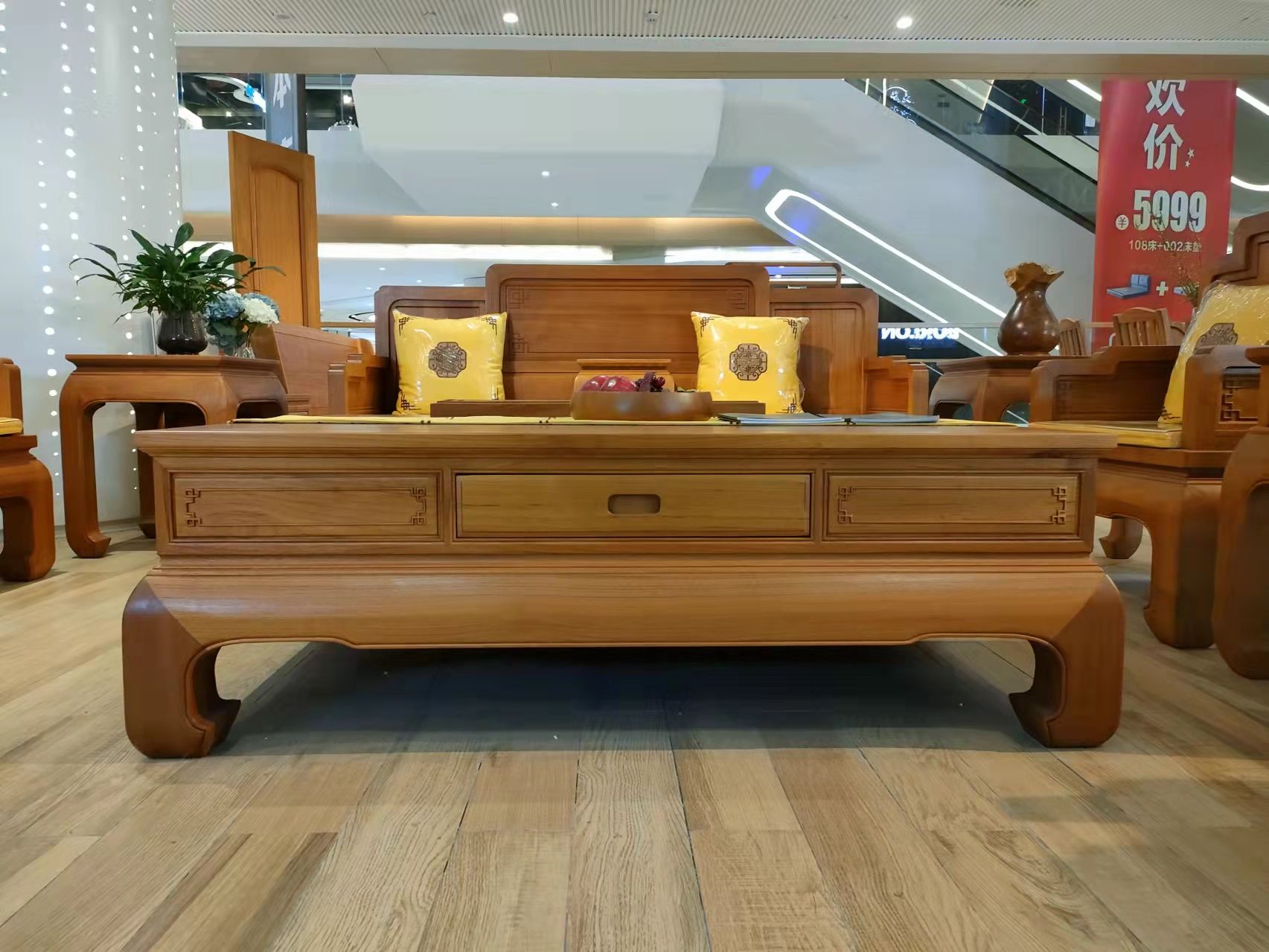 What is the price gap between Myanmar teak furniture and other solid