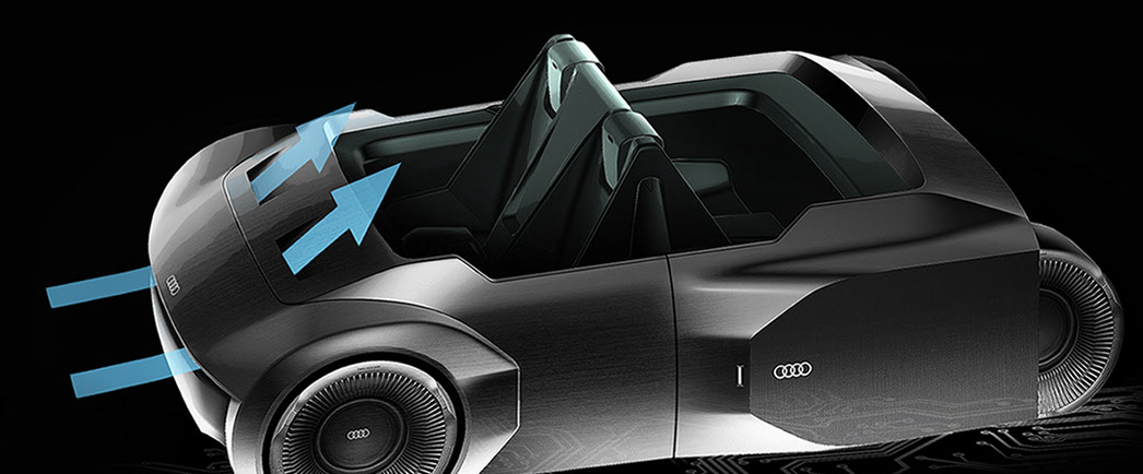 Audi designs a folding car with no roof and no glass - iNEWS