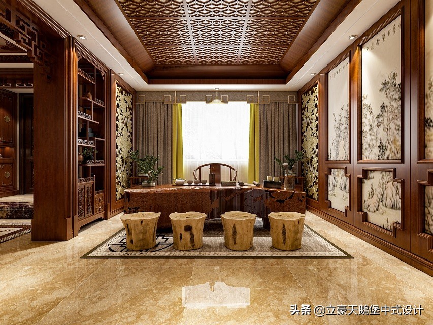 In the design of villas and mansions, the tea room is the most artistic ...