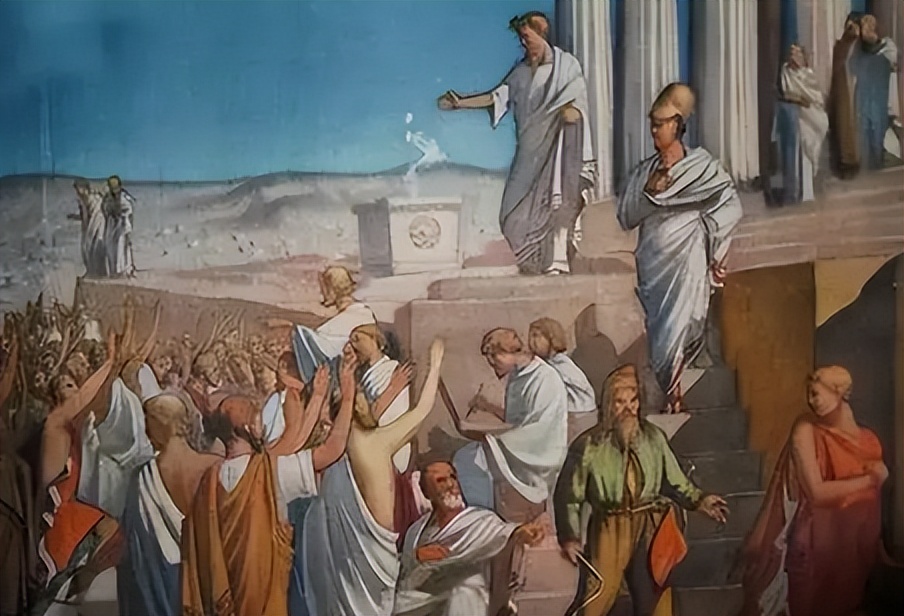 Why is it said that the democratic system of Athens laid a solid ...
