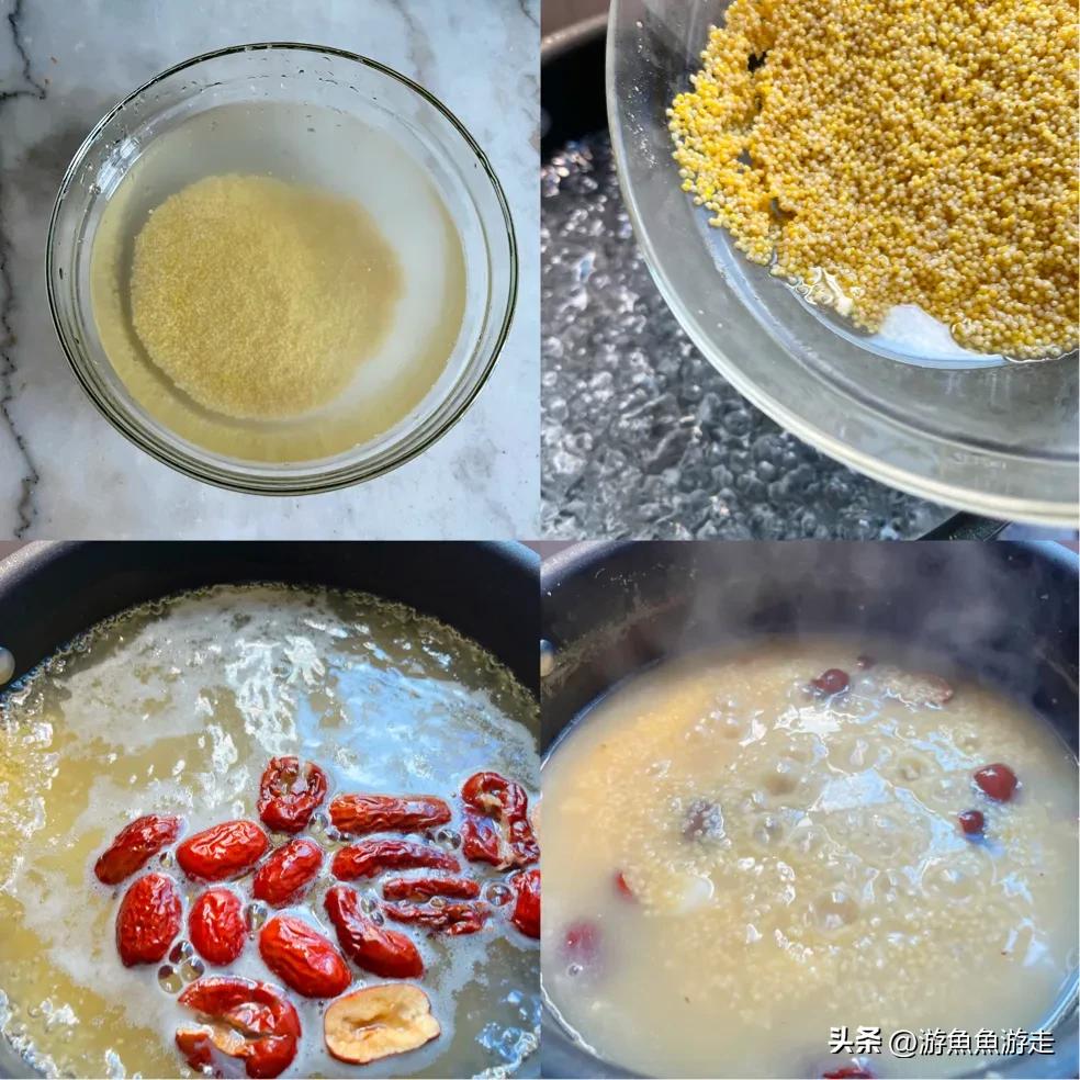 Yam and millet porridge nourishing the stomach, nourishing the spleen