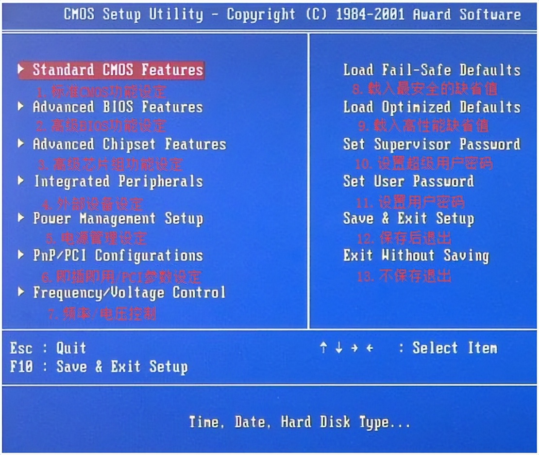 Basic Bios Interface Award BIOS of common BIOS interface - iNEWS