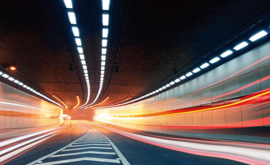 Sansi reflective LED tunnel lights improve driving safety in urban ...
