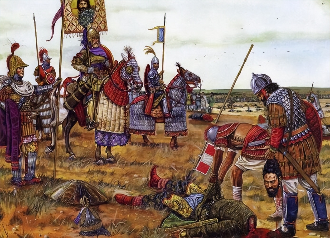 What were the major battles fought by the Byzantine Empire and how did ...