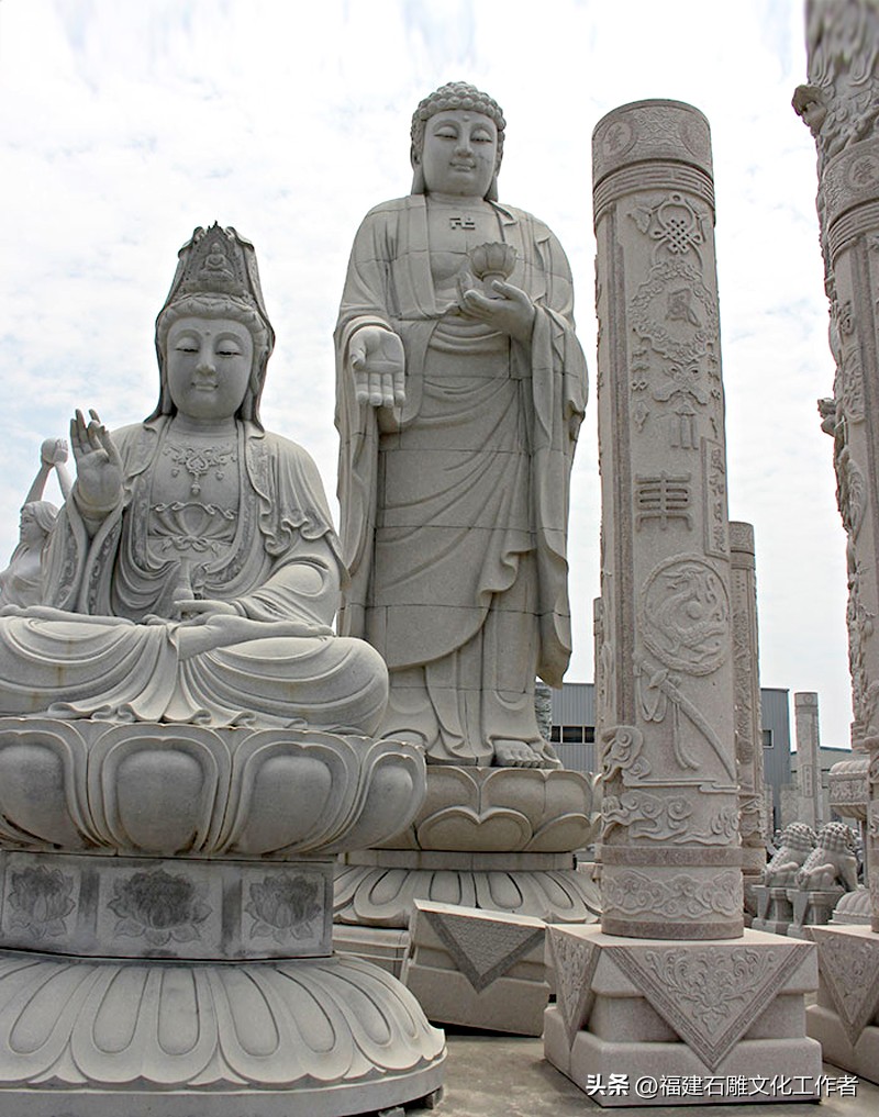What is the difference between antique stone Buddha statues and ancient