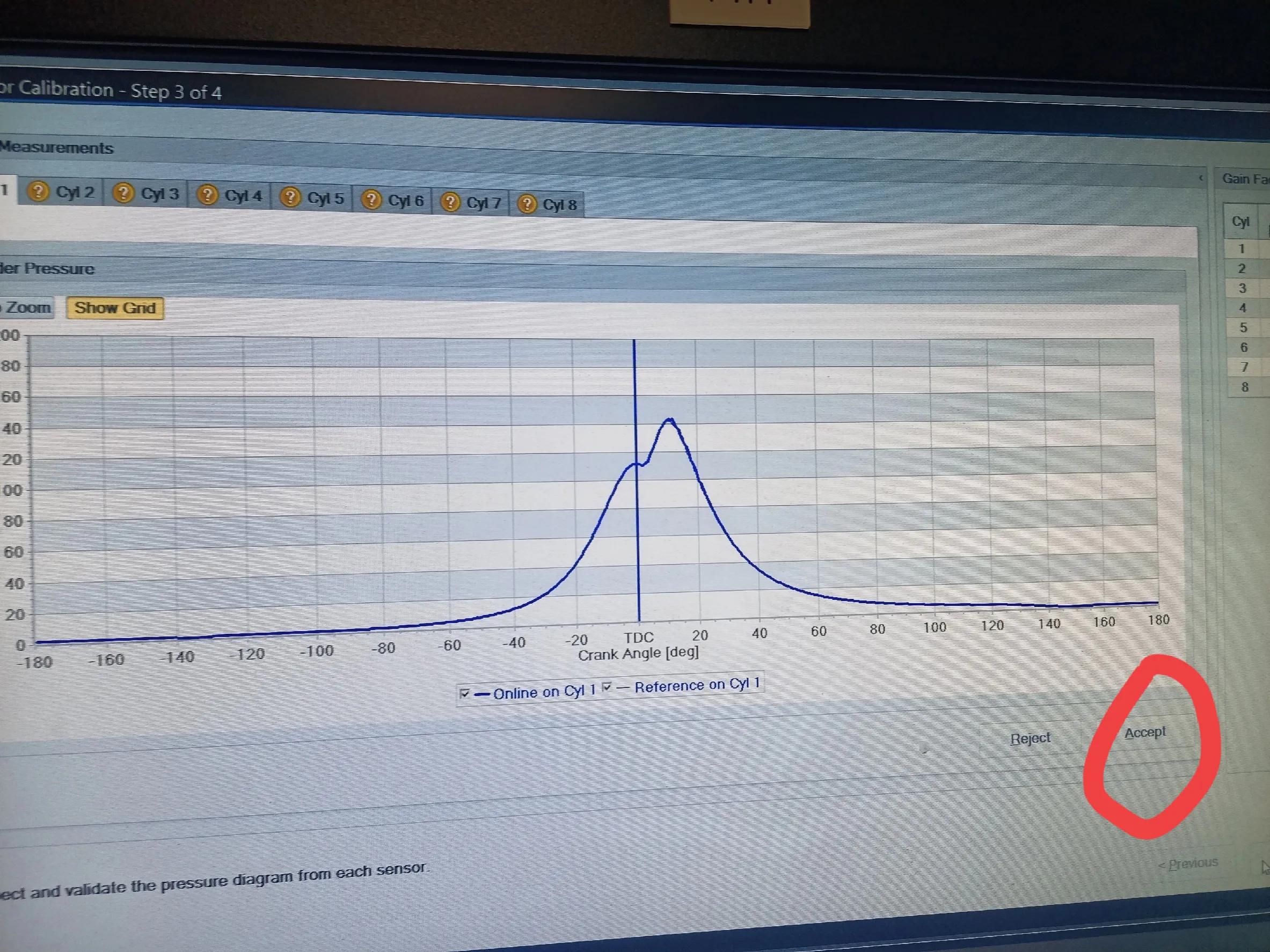 PMI sensor calibration for MAN B&W ME main unit iNEWS