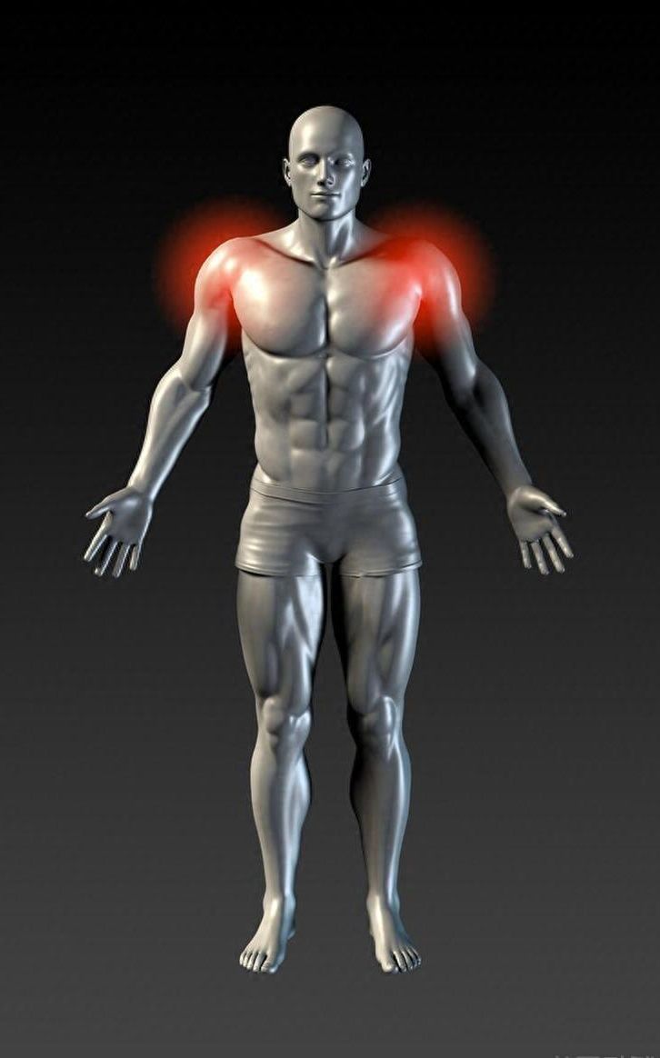 If you have pain in 4 places on your shoulder, there is a high probability that you are