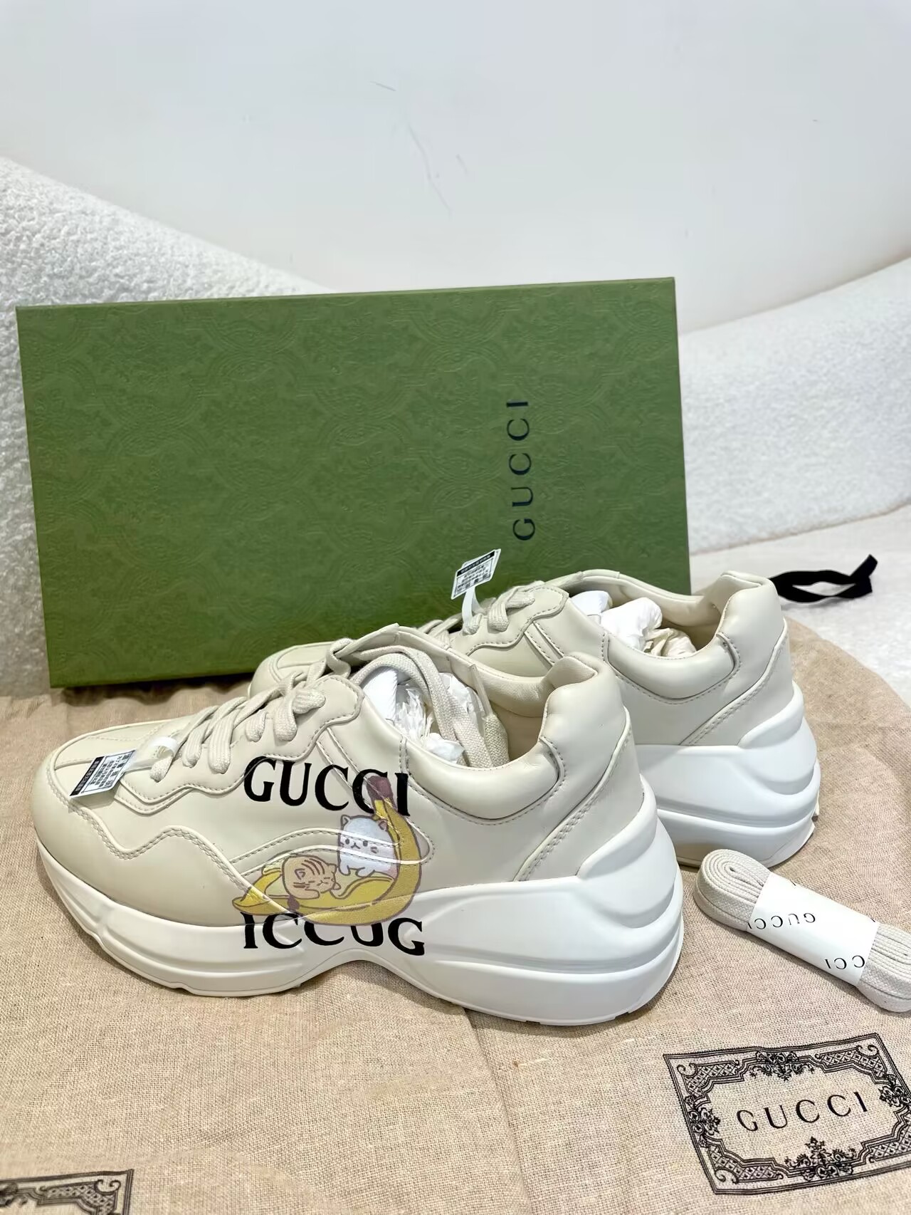 GUCCI x Bananya banana cat cat daddy shoes - iNEWS