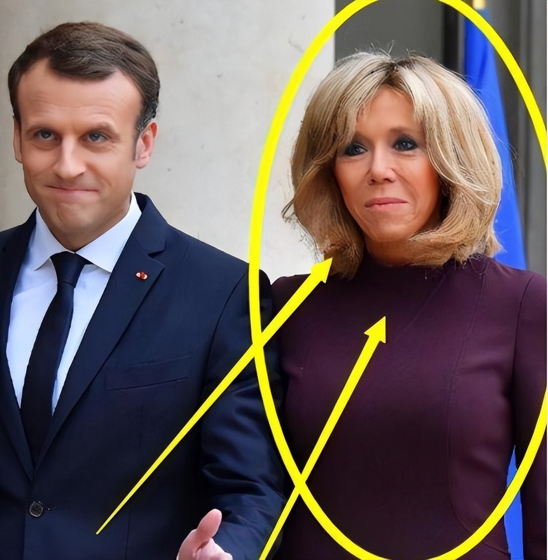 How affectionate is Macron?Restored the photo of 69yearold Brigitte as a girl and turned How affectionate is Macron?Restored the photo of 69yearold Brigitte as a girl and turned