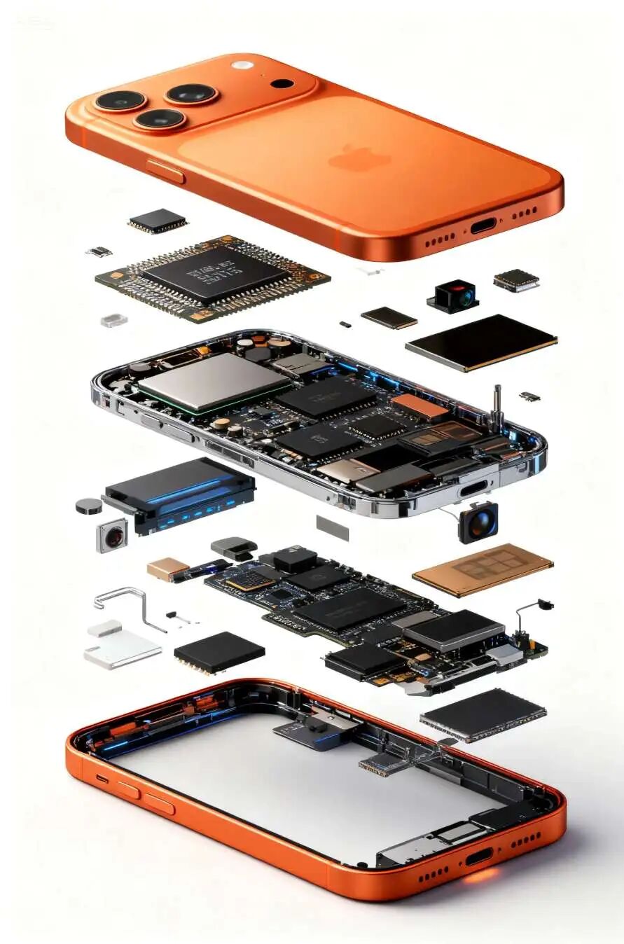 Jimeng AI designed iPhone 17 poster with explosive effect and prompt