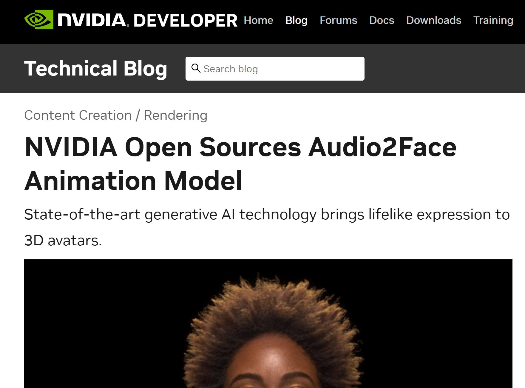 Nvidia open-sources its Audio2Face model for real-time facial animation ...